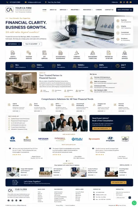 Chartered Accountants theme preview