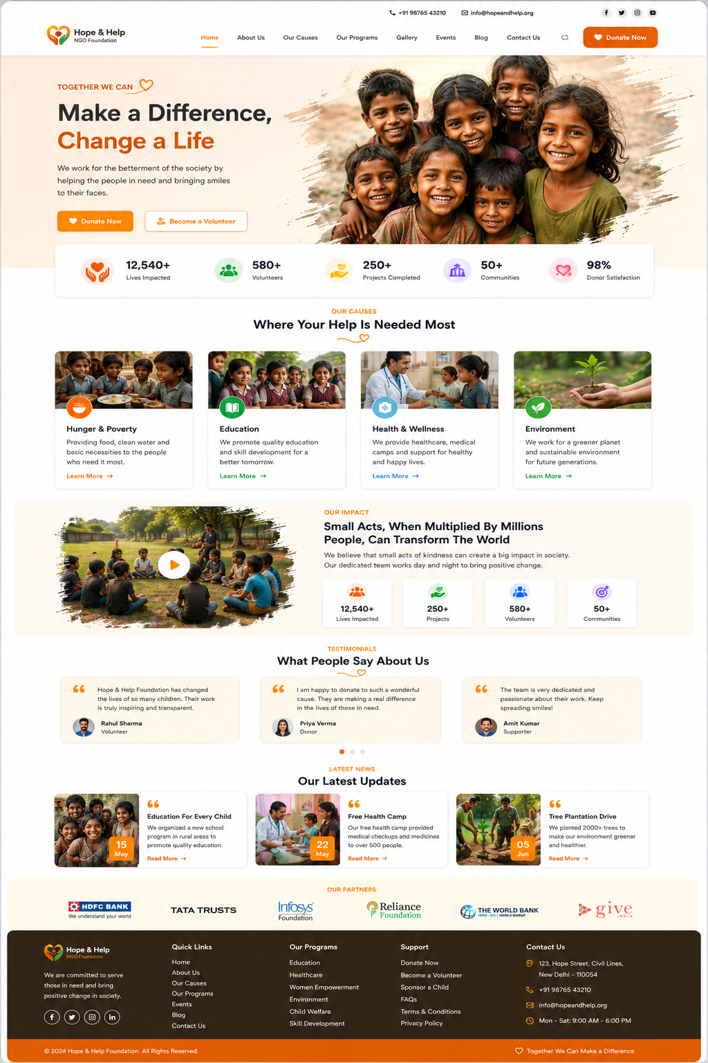 Hope & Help NGO preview
